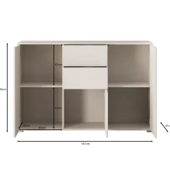 Gideon - Dressoir - Beige - 141x41x93 cm