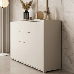 Gideon - Dressoir - Beige - 141x41x93 cm