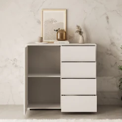 Gideon - Dressoir - Wit - 100x41x93 cm