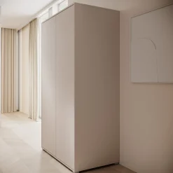 Gideon - Kledingkast 2-deurs - Beige - 100x59x178 cm