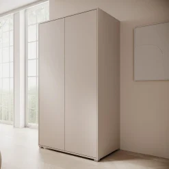 Gideon - Kledingkast 2-deurs - Beige - 100x59x178 cm