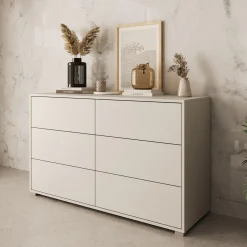 Gideon - Ladekast - Beige - 120x41x73 cm