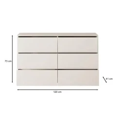 Gideon - Ladekast - Eikenpatroon - 120x41x73