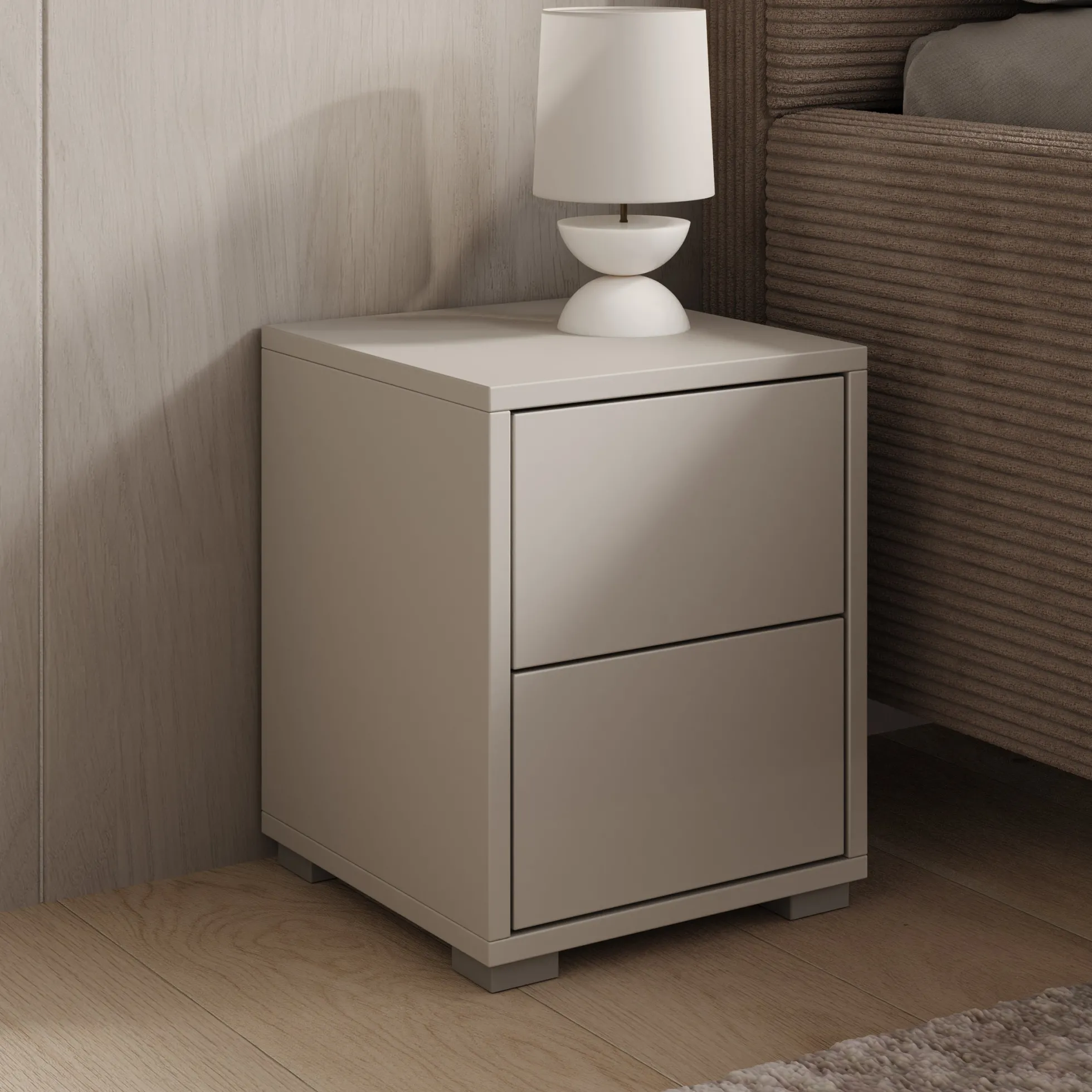 Gideon - Nachtkastje - Beige - 30x31x38 cm