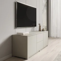 Gideon - TV-Meubel - Beige - 141x41x50 cm