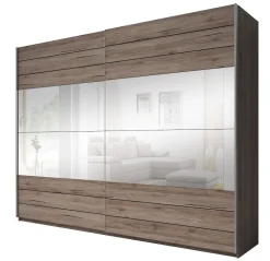 Gina - Kledingkast met schuifdeuren - Eiken - 270x61x210 cm