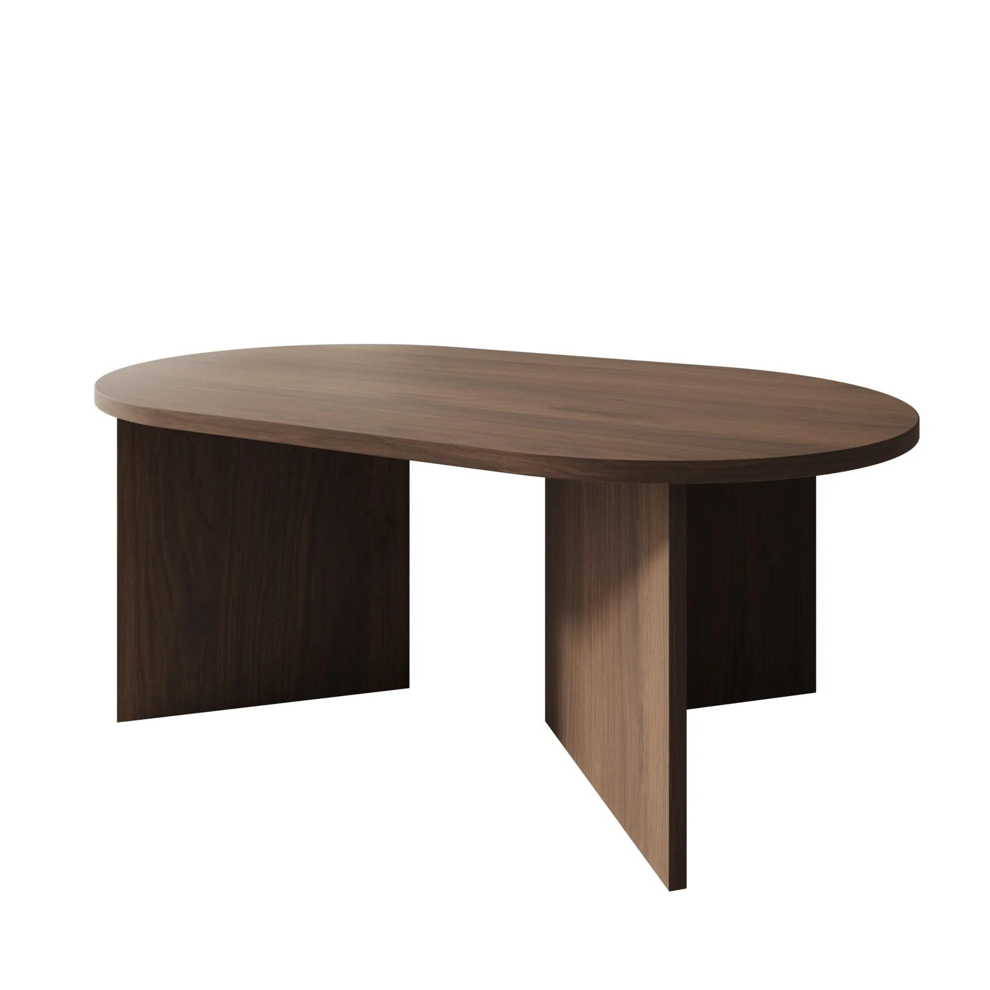 Glenne - Salontafel - Donker eikenpatroon - 110x65x42 cm