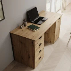 Glymp - Bureau - Eikenpatroon - 145x60x75 cm