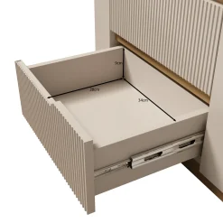 Harper - Nachtkastje - Beige - 56x40x42 cm