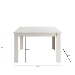 Haverford - Eetkamertafel - Uitschuifbaar - Eikenpatroon - 120x80x76cm