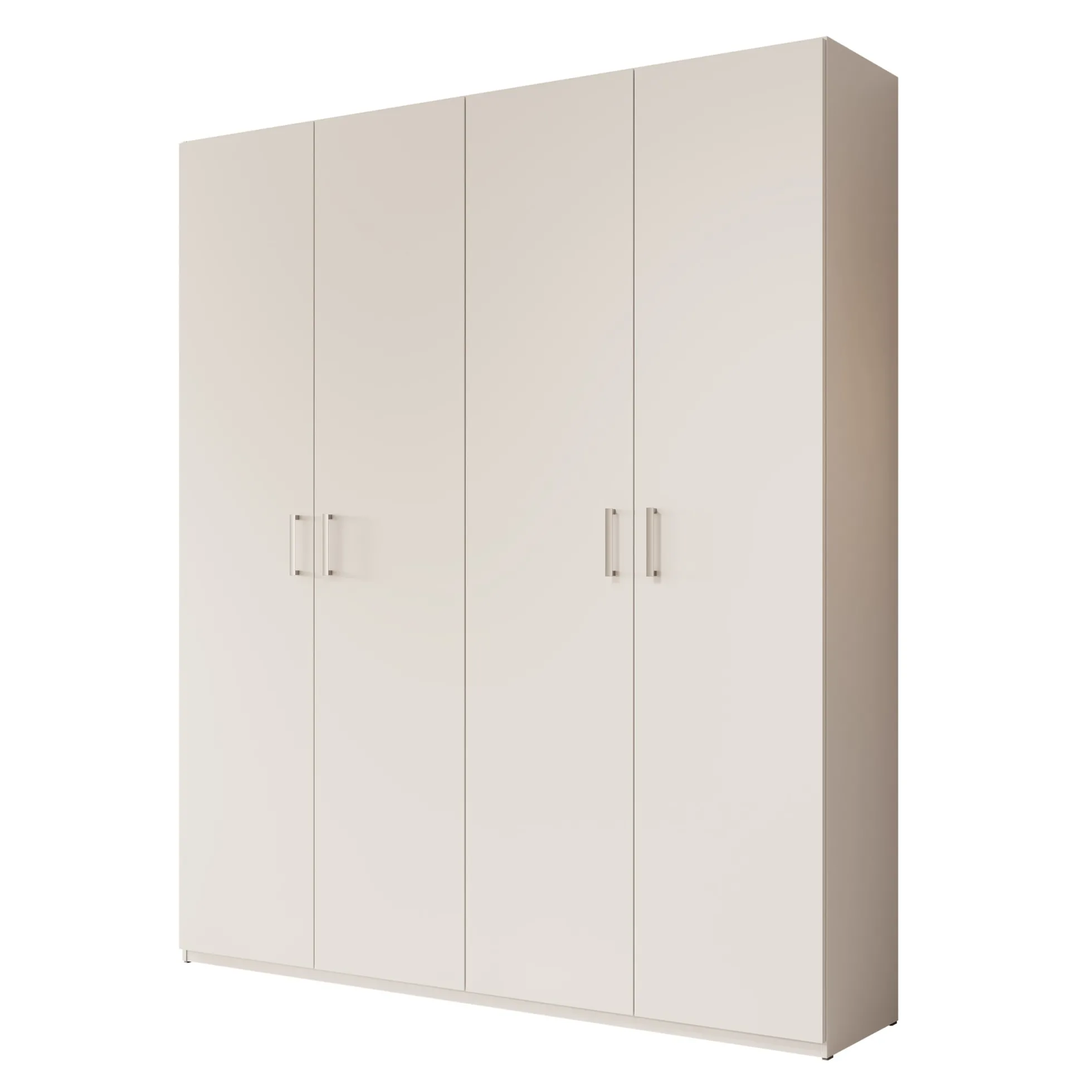 Havron - Kledingkast 4 deurs - Wit - 178x42x211 cm