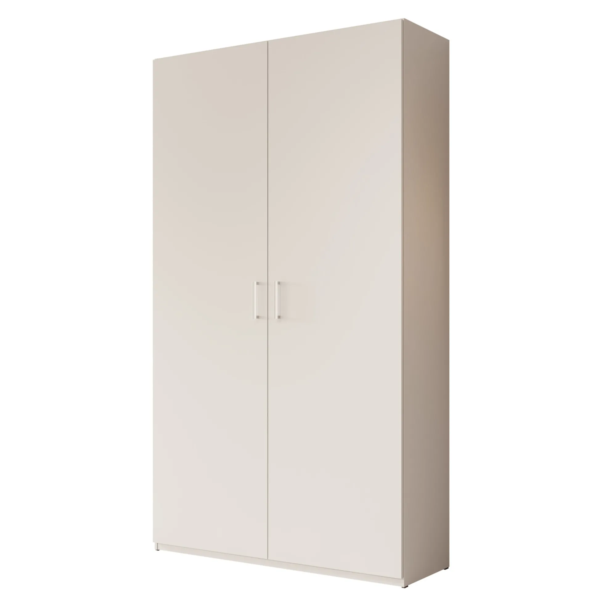 Havron - Kledingkast 2 deurs - Wit - 120x42x211 cm