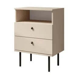 Hidde 2 - Nachtkastje - Beige - 50x36x69 cm