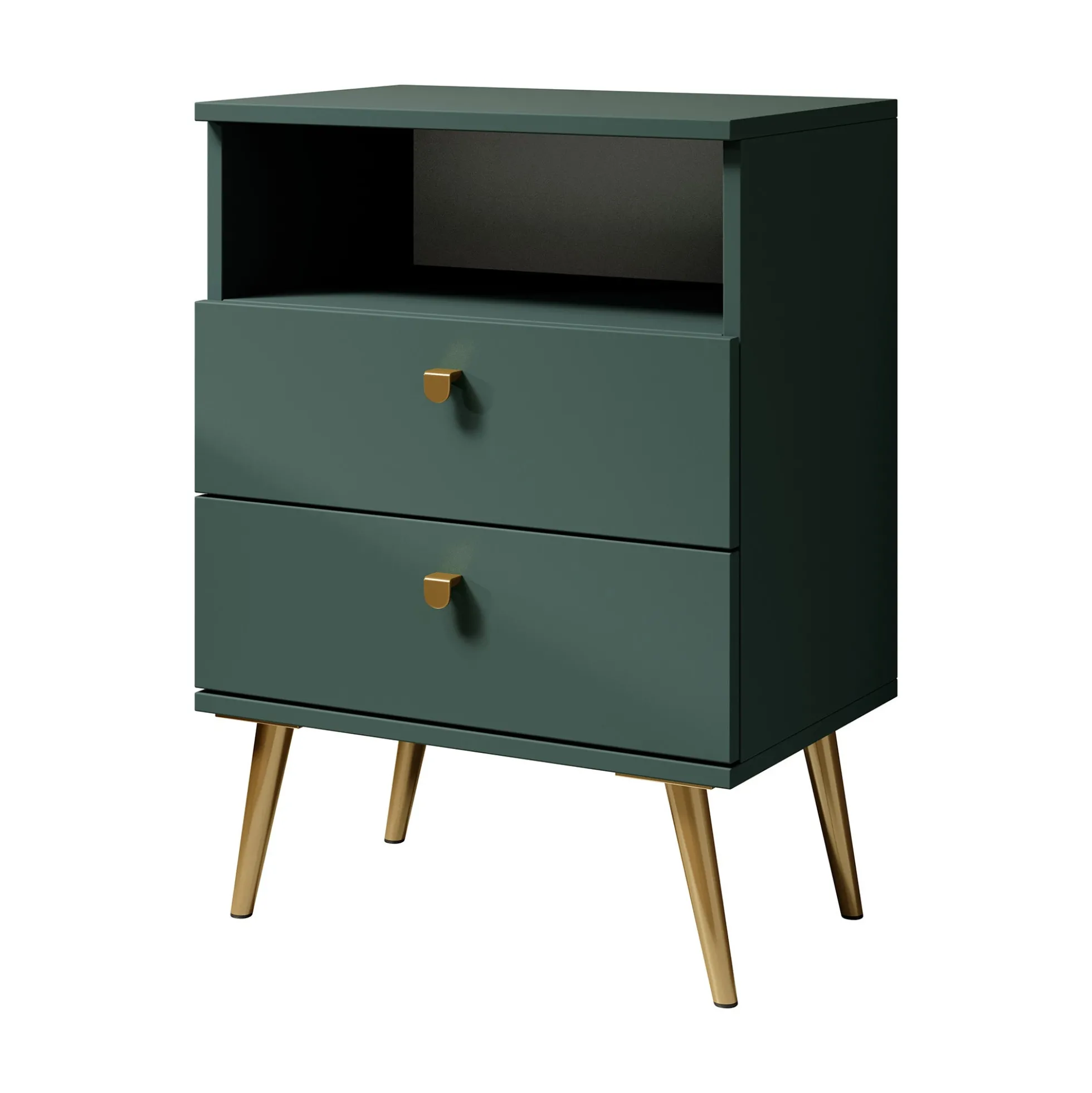 Hidde - Nachtkastje - Groen - 50x36x69 cm