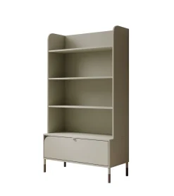 Hill - Boekenkast - Beige - 89x40x159 cm