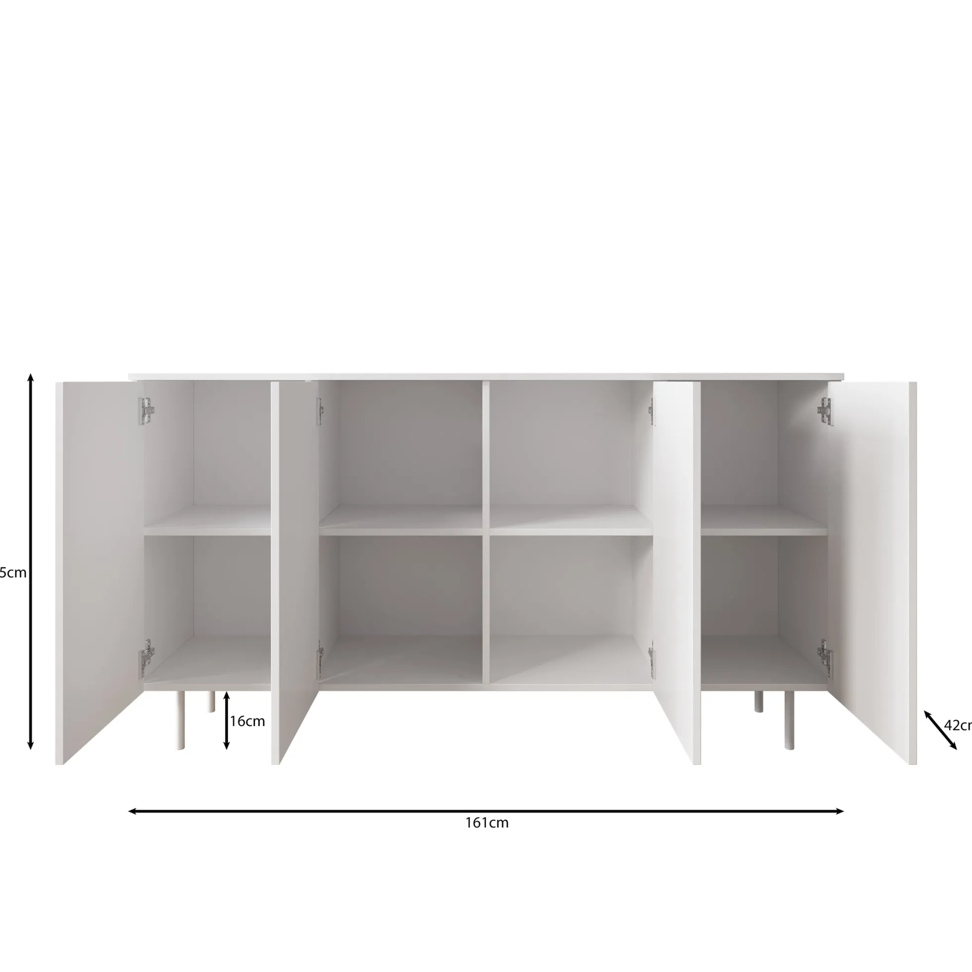 Hilo - Dressoir - Beige - 161x42x88 cm