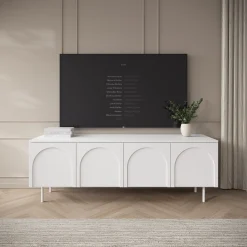 Hilo - TV-Meubel - Wit - 161x40x56 cm