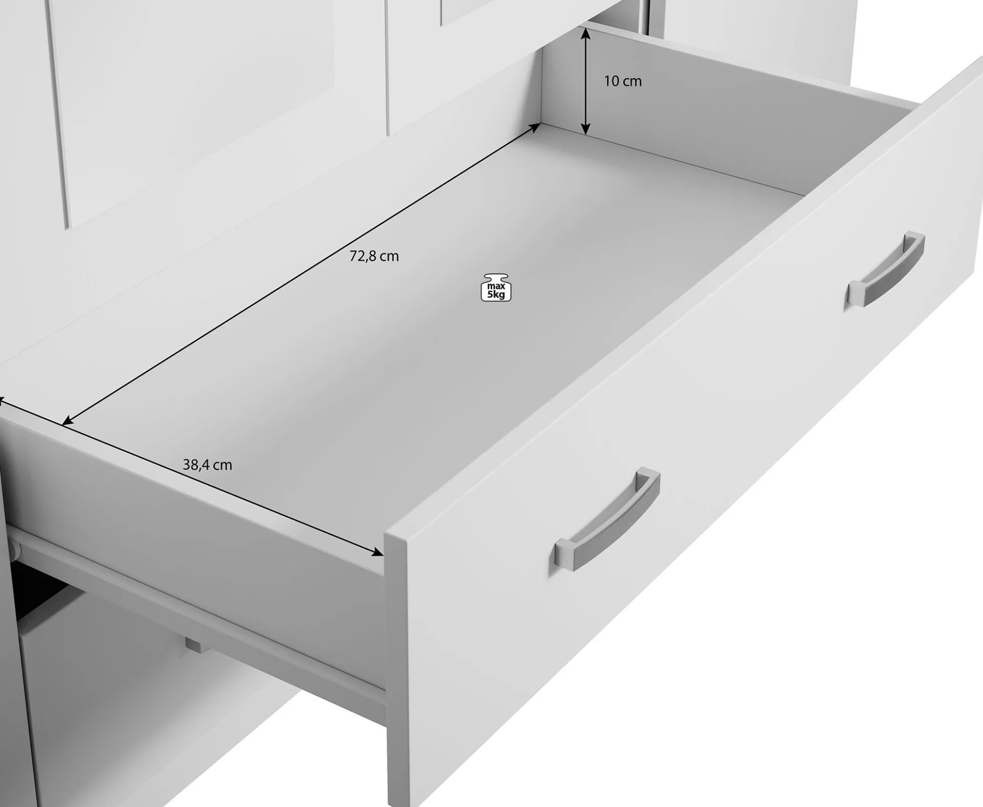 Hinto - Kledingkast 4-deurs - Eiken - 160x52x205 cm