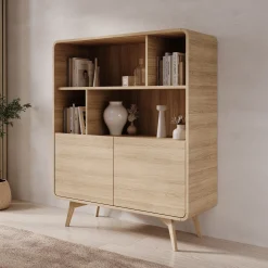 Hoshii - Boekenkast - Eikenpatroon - 108x39x130 cm