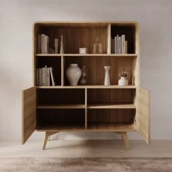 Hoshii - Boekenkast - Eikenpatroon - 108x39x130 cm