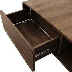 Hoshii - Salontafel - Donker eikenpatroon - 108x65x45 cm