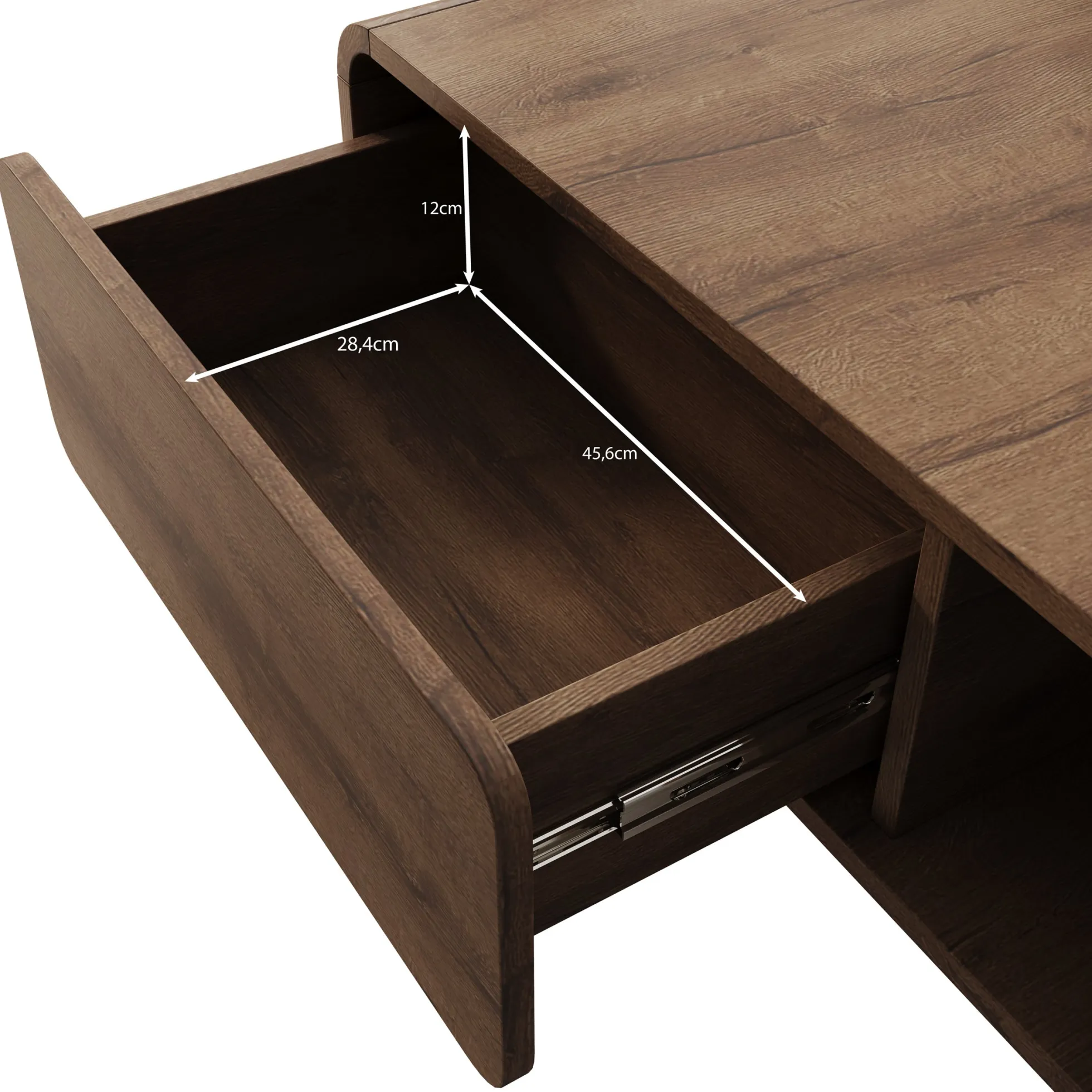 Hoshii - Salontafel - Donker eikenpatroon - 108x65x45 cm