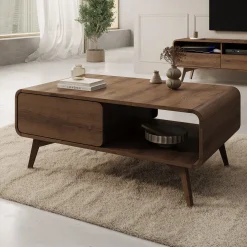 Hoshii - Salontafel - Donker eikenpatroon - 108x65x45 cm
