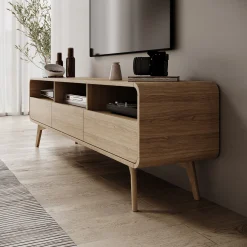 Hoshii - TV-Meubel - Eikenpatroon - 180x39x53 cm