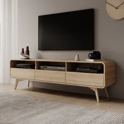 Hoshii - TV-Meubel - Eikenpatroon - 180x39x53 cm