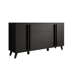 Hydra - Dressoir - Zwart - 150x40x78 cm