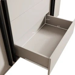 Hydra - Dressoir - Zwart - 150x40x78 cm