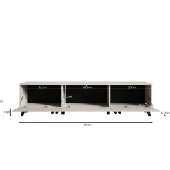 Hydra - TV-Meubel - Beige - 180x33x40 cm