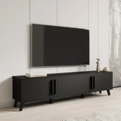 Hydra - TV-Meubel - Zwart - 180x33x40 cm