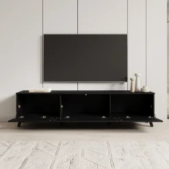 Hydra - TV-Meubel - Zwart - 180x33x40 cm