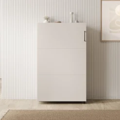 Inverly - Schoenenkast - Beige - 68x33x113 cm