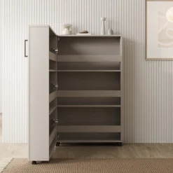 Inverly - Schoenenkast - Beige - 68x33x113 cm