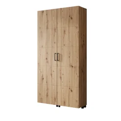 Inverly - Schoenenkast - Eikenpatroon - 92x33x185 cm
