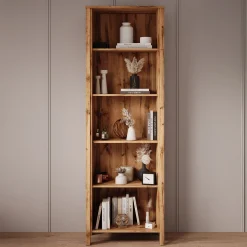 Isaac 1 - Boekenkast - Eiken - 66x37x199 cm