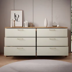 Isaac - Ladekast - Beige - 171x47x81 cm