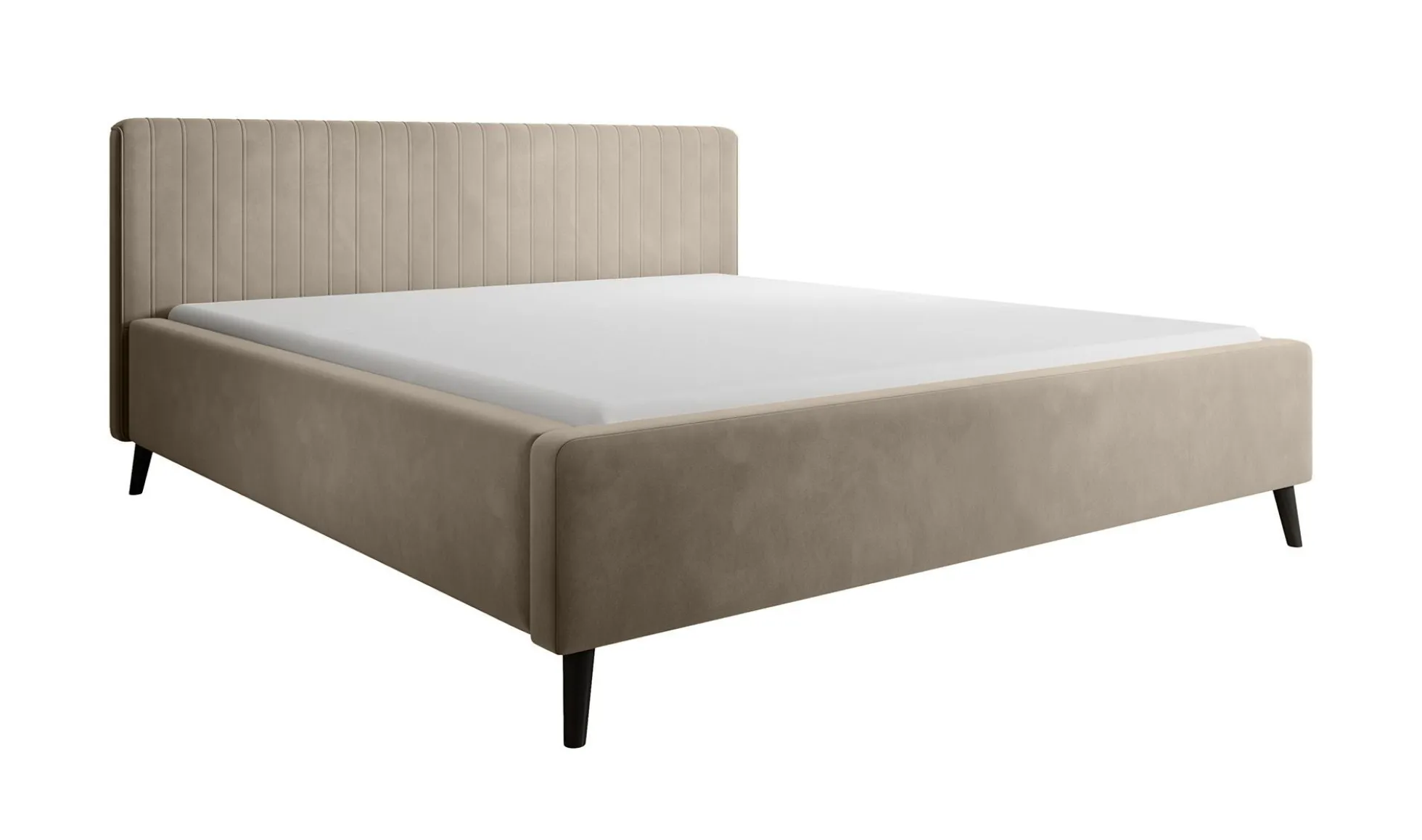 Jackson - Tweepersoonsbed - Velvet beige - 160x200 cm