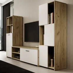 Jakarta - Wandmeubel - Wit - 240x35x137 cm