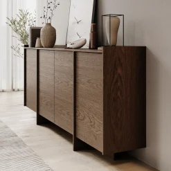Jaxon - Dressoir - Donker eiken - 200x38x90 cm