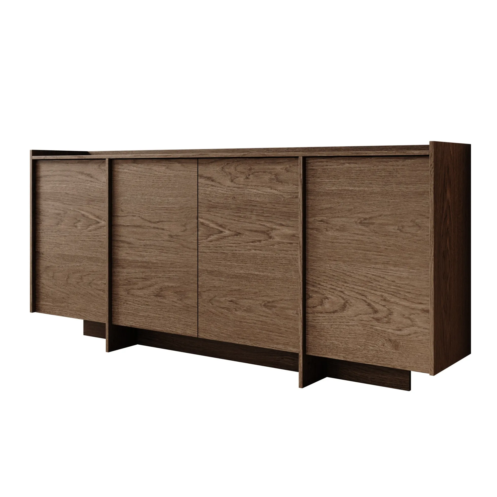 Jaxon - Dressoir - Donker eiken - 200x38x90 cm