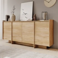 Jaxon - Dressoir - Eiken - 200x38x90 cm