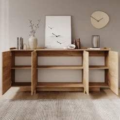 Jaxon - Dressoir - Eiken - 200x38x90 cm
