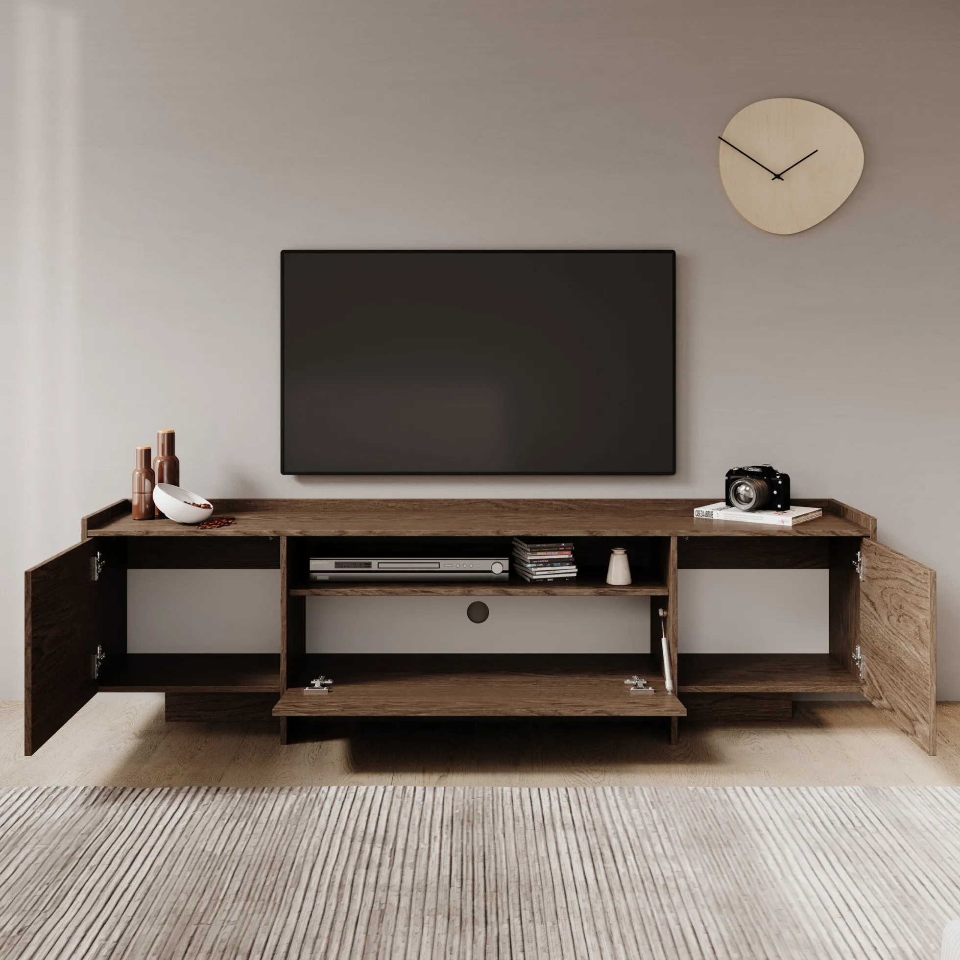 Jaxon - TV-Meubel - Donker eiken