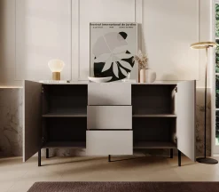 Jordy - Dressoir - Beige - 154x40x90 cm