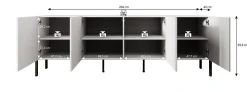 Jordy - TV-Meubel - Beige - 204 cm