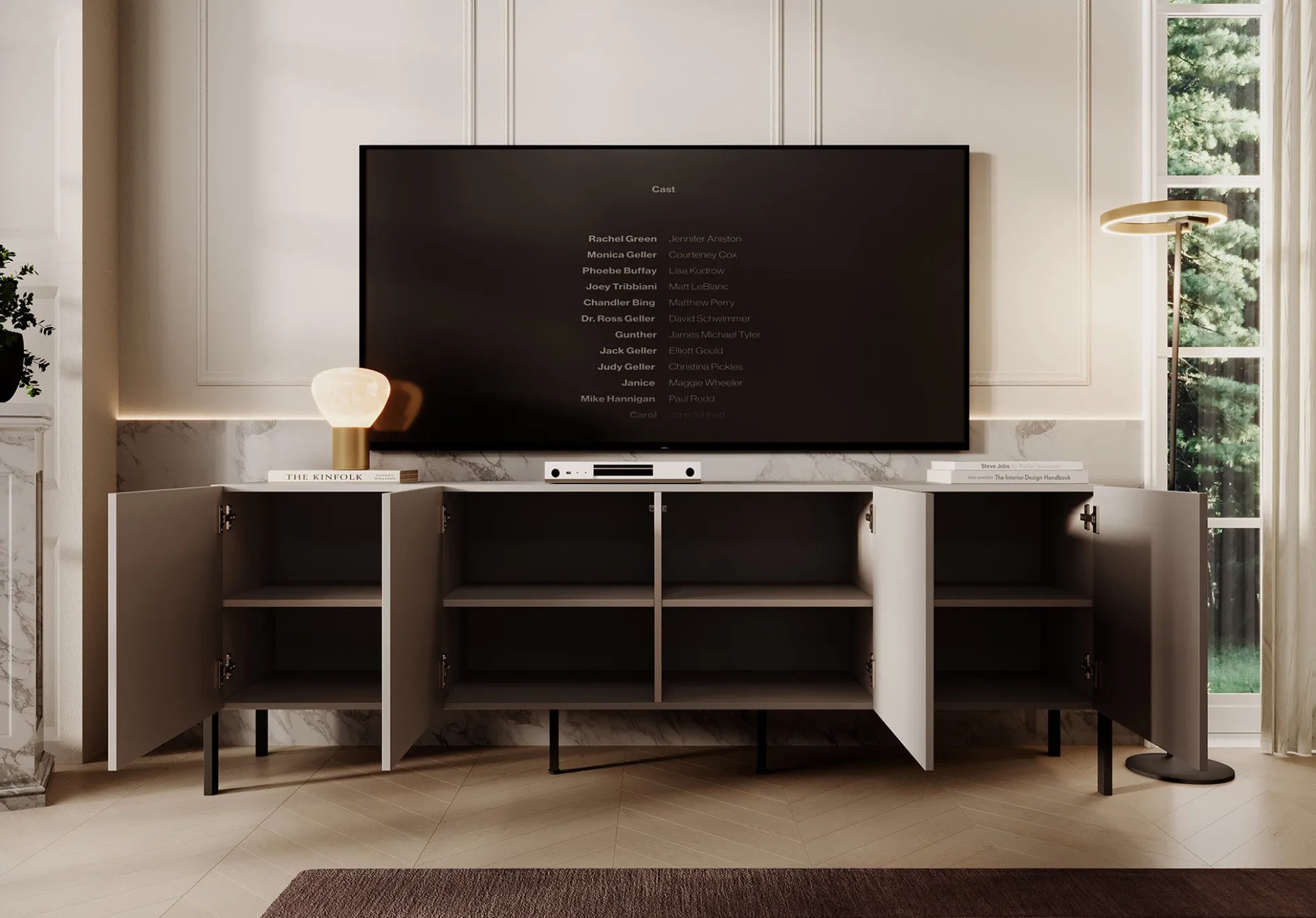 Jordy - TV-Meubel - Beige - 204 cm