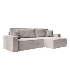 Kandahar - Hoekbank 3-zits met chaise longue - Ribstof beige - Univers
